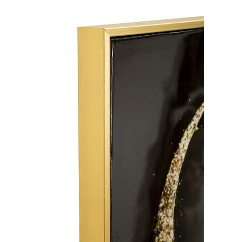 Dipinto su tela laccato con cornice e rilievi cm 603,590 1
