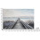 Dipinto su tela multicolore pontile cm 120x3,8x80 6