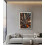 Dipinto su tela laccato con cornice e rilievi cm 724102 5