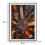 Dipinto su tela laccato con cornice e rilievi cm 724102 6