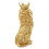 Statua in resina dorata cm 30x42x74 7