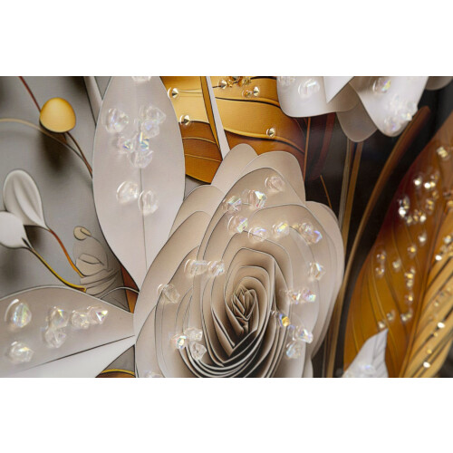 Dipinto su tela laccato con cornice cm 42x3,5x62 2