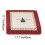 Christmas Plush Cushion 45cm Red Festive Design 3
