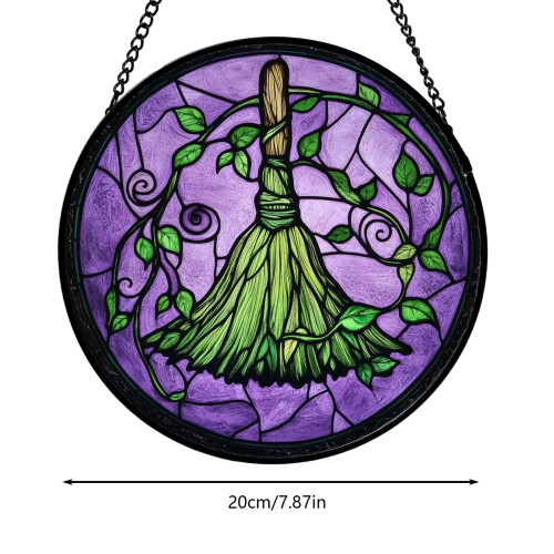 Halloween Acrylic Stained Glass Hanging Decor 1