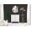 Comò con 3 cassetti in legno bianco cm 81x40x84 8