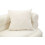 Divano 2 posti in metallo e tessuto bianco con cuscini cm 133x68x69 5