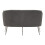 Divanetto 2 posti in metallo e velluto con cuscini cm 137x69x79 7