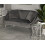 Divanetto 2 posti in metallo e velluto con cuscini cm 137x69x79 8