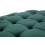 Pouf in metallo e tessuto dorato e verde Ø cm 90x49 4