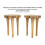 Sgabello in legno riciclato cm Ø 35x45. 9