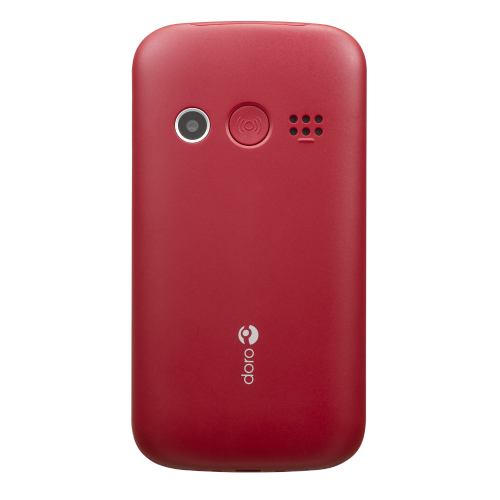 Doro 1380 2G Red Dual SIM Basic Phone with Large Buttons 1