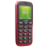 Doro 1380 2G Red Dual SIM Basic Phone with Large Buttons 3