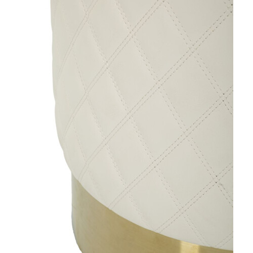 Pouf rotondo in simil pelle cm Ø36x39 2