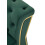 Divano in metallo e velluto verde con cuscini cm 162x83x77 5