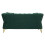 Divano in metallo e velluto verde con cuscini cm 162x83x77 9