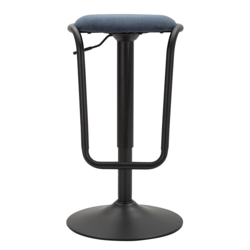 Sgabello bar in tessuto blu Ø cm 41x61 1