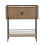 Mobiletto in metallo e legno marrone cm 100x42x110 2