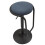 Sgabello bar in tessuto blu Ø cm 41x61 4