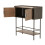 Mobiletto in metallo e legno marrone cm 100x42x110 3