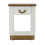 Comodino in legno bianco e marrone cm 48x40x62 2