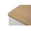 Comò in legno bianco e marrone con 3 cassetti cm 78x37x80 5