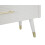Comò in legno bianco e marrone con 3 cassetti cm 78x37x80 6
