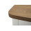 Comodino in legno bianco e marrone cm 48x40x62 5