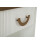 Comodino in legno bianco e marrone cm 48x40x62 6