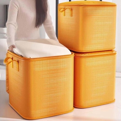 260L Square Storage Bin with Zip Lid & Reinforced Handles 2