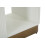 Comodino in legno bianco e marrone cm 48x40x62 8