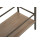 Mobiletto in metallo e legno marrone cm 100x42x110 6