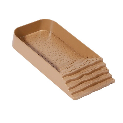 Large Plastic Shelled Animal Bathing Container-Brownish yellow