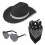 (Pink) Set composto da cappello da cowboy rosa con paillettes, cappello nero/bianco/rosso, occhiali e sciarpa 2