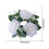 Artificial Silk Rose Candle Ring – 23 cm, Wedding & Party 3