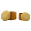 Set di 2 pouf contenitore senape cm ø 42x44-35x37 6