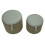 Set di 2 pouf contenitore verde cm ø 38x38-32x28 2