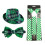 (Set 5) Irländskt partyset med gröna hattar och rutiga krage för St. Patrick's Day 3