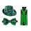 (Set 5) Irländskt partyset med gröna hattar och rutiga krage för St. Patrick's Day 4