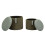Set di 2 pouf contenitore verde cm ø 38x38-32x28 6