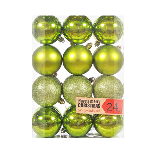 Christmas ball ornaments green 6 cm 1