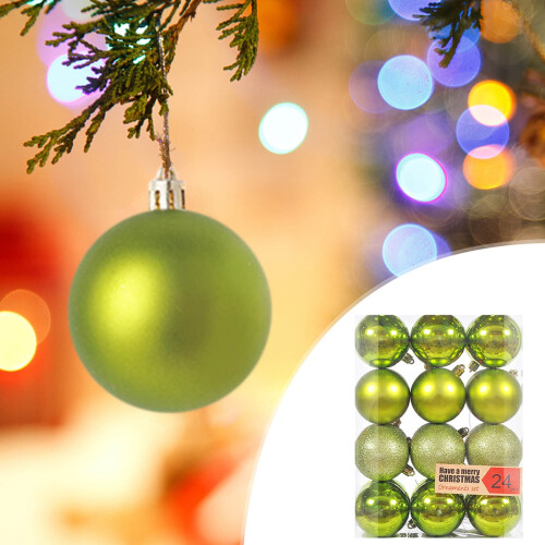 Christmas ball ornaments green 6 cm 2