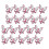 Moderne roze vlinderbroche met lintsymbool voor-20 1