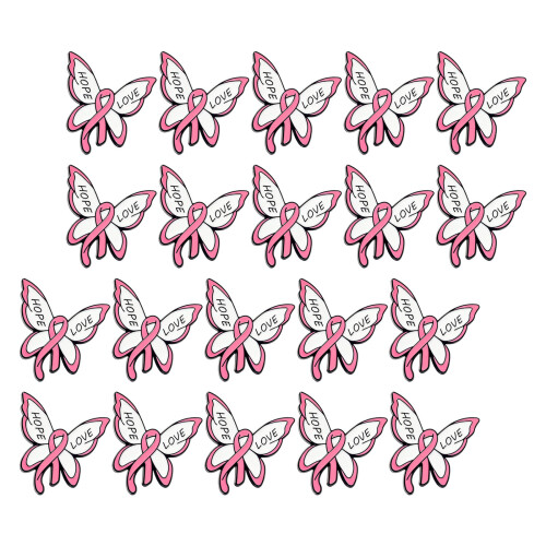 Moderne roze vlinderbroche met lintsymbool voor-20