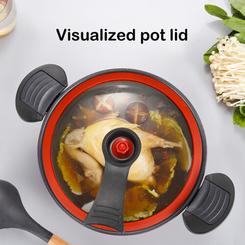 Aluminum nonstick micro pressure cooker green 2