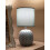 Lampada da comodino in ceramica turchese Ø cm 14x27 5