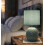 Lampada da comodino in ceramica turchese Ø cm 14x27 7