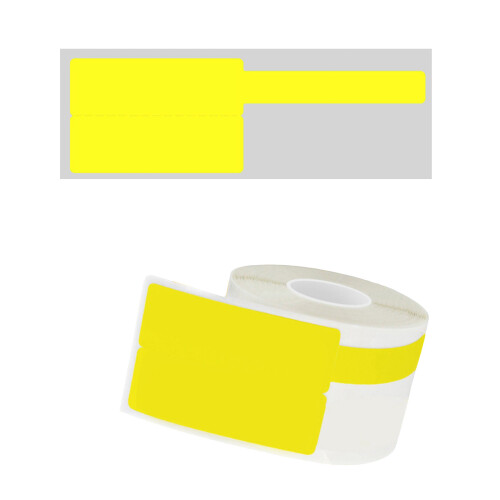 Adhesive Tear Proof Wire Label for Printer Handwriting-Yellow