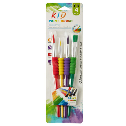 Professional Plastic Handle Nylon Bristles Paint Brush-H404B