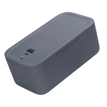 Combination Lock Storage Bin Dustproof Food Grade-gray blue
