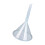 Clear Wide Opening Funnel Fast Flow Kitchen Laboratory-75mm 1